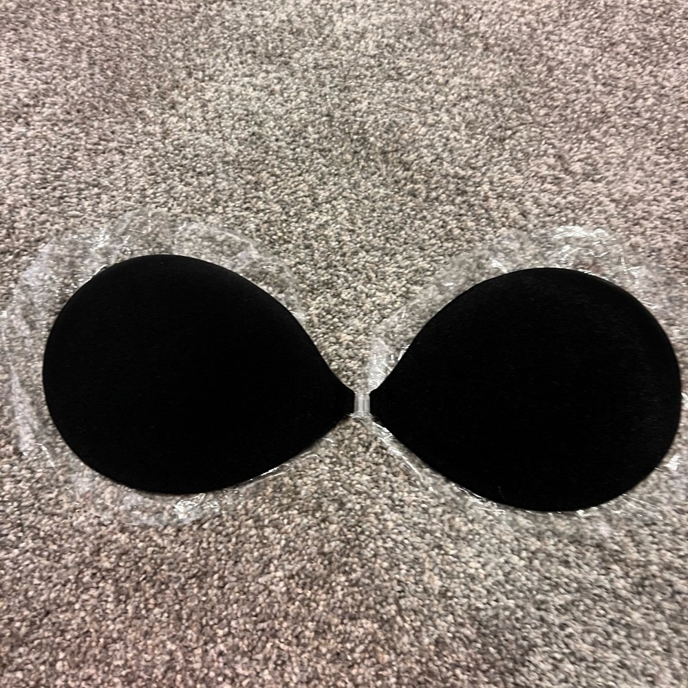 Black Sticky strapless push up bra - Cup size C